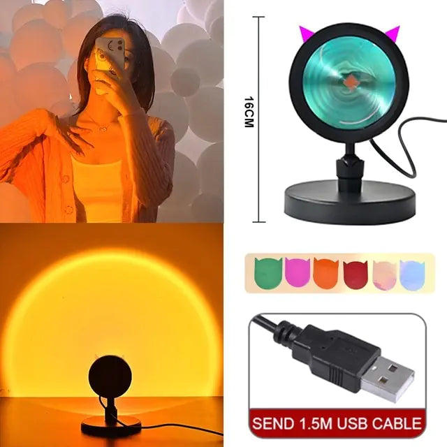 Mood Light Sunset Rainbow Lamp Projection Night Light