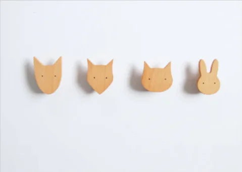 Simple Charming Animal Wooden Hanging Hook