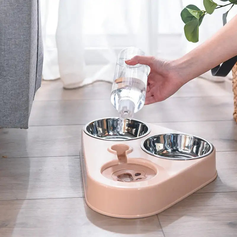 3-in-1 Pet Bowl with Auto Feeder