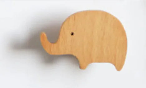 Simple Charming Animal Wooden Hanging Hook