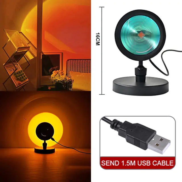 Mood Light Sunset Rainbow Lamp Projection Night Light