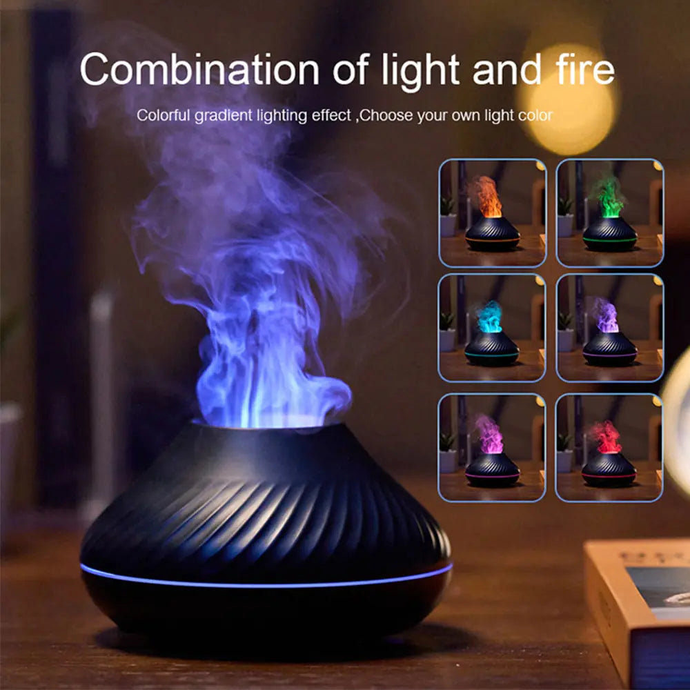 Volcanic Flame Aroma Diffuser Mood Setting