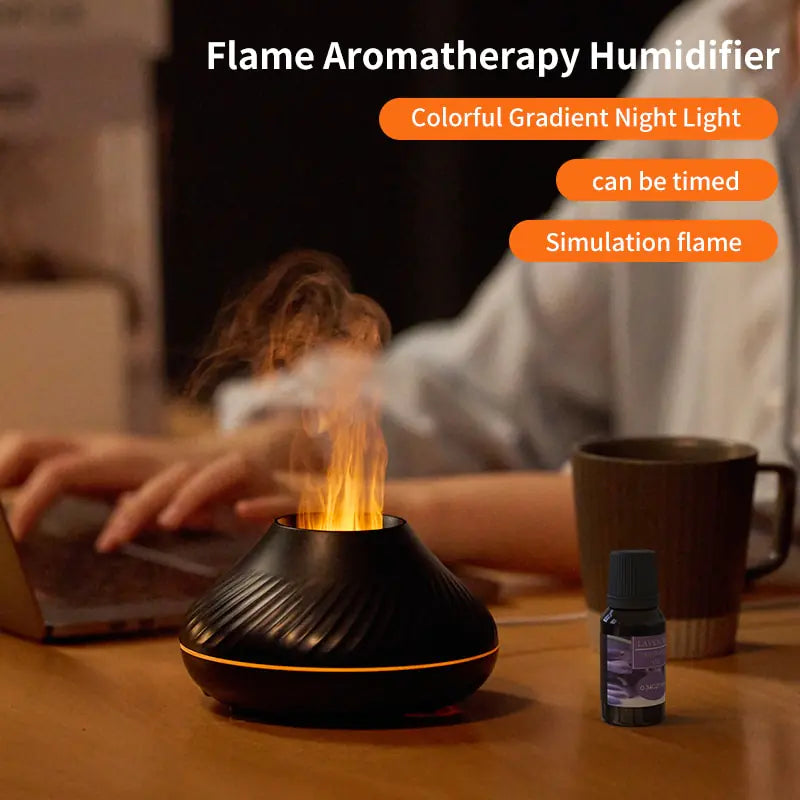 Volcanic Flame Aroma Diffuser Mood Setting