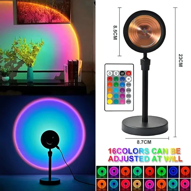 Mood Light Sunset Rainbow Lamp Projection Night Light