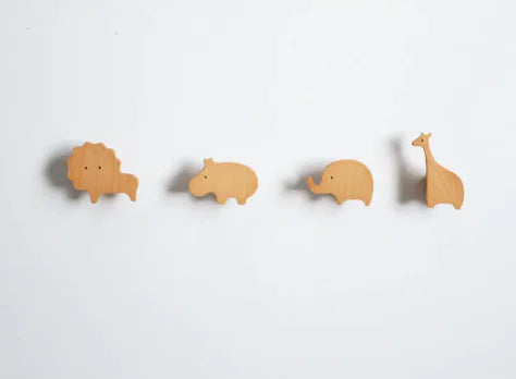 Simple Charming Animal Wooden Hanging Hook