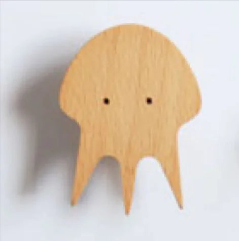 Simple Charming Animal Wooden Hanging Hook