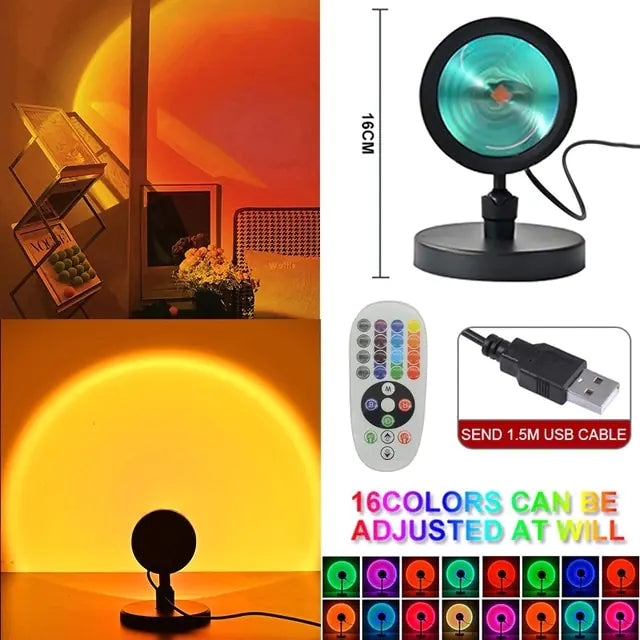 Mood Light Sunset Rainbow Lamp Projection Night Light