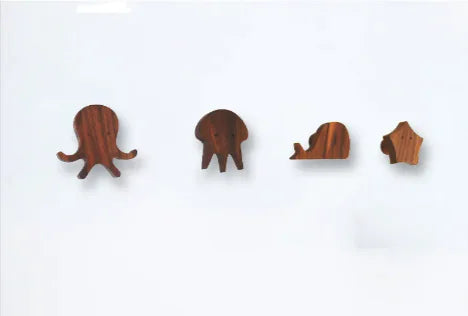 Simple Charming Animal Wooden Hanging Hook