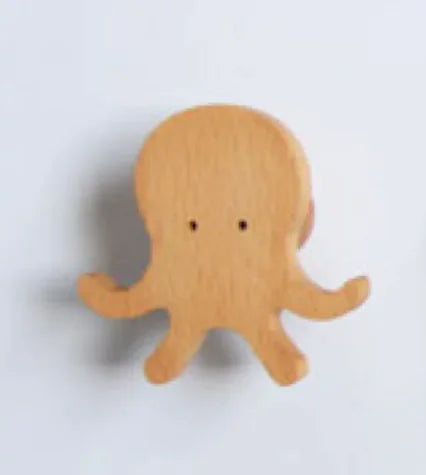 Simple Charming Animal Wooden Hanging Hook