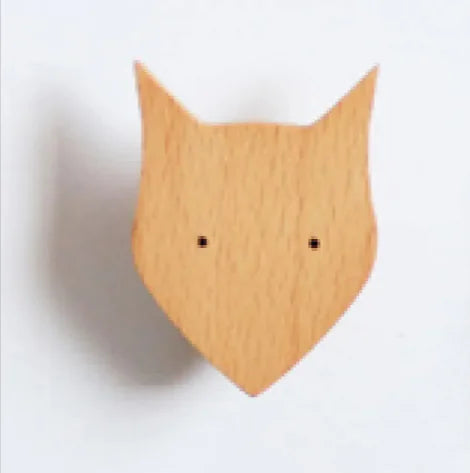 Simple Charming Animal Wooden Hanging Hook